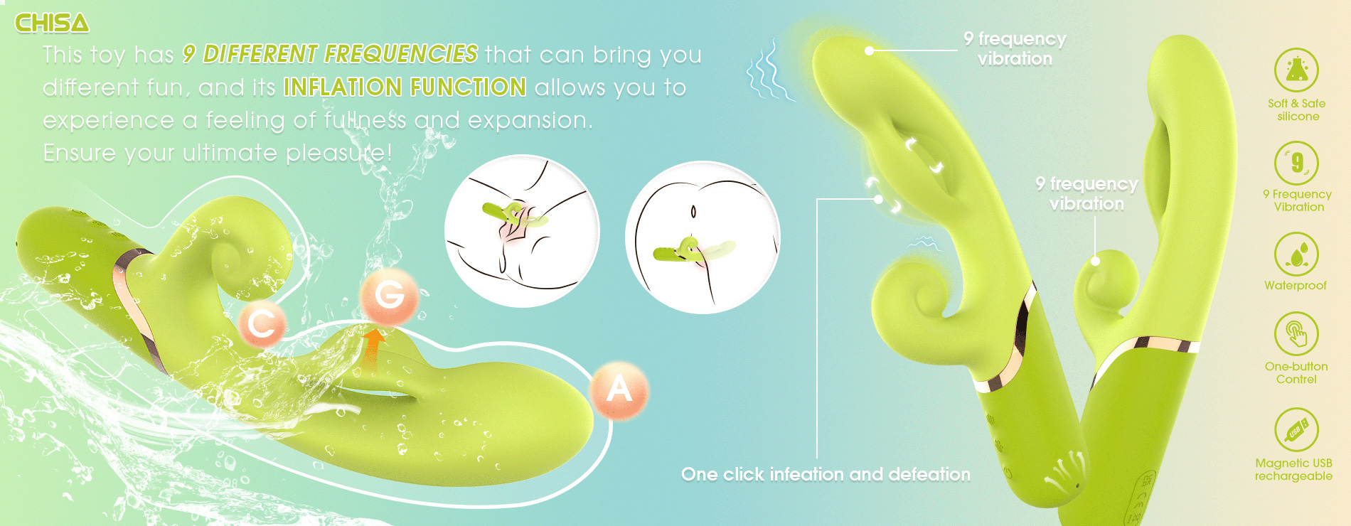 Opblaasbare vibrator