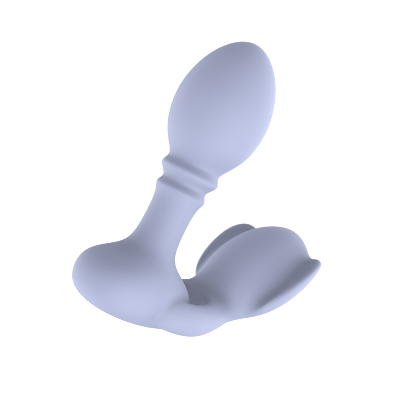 Dubbele vibrerende plug prostaatmassager