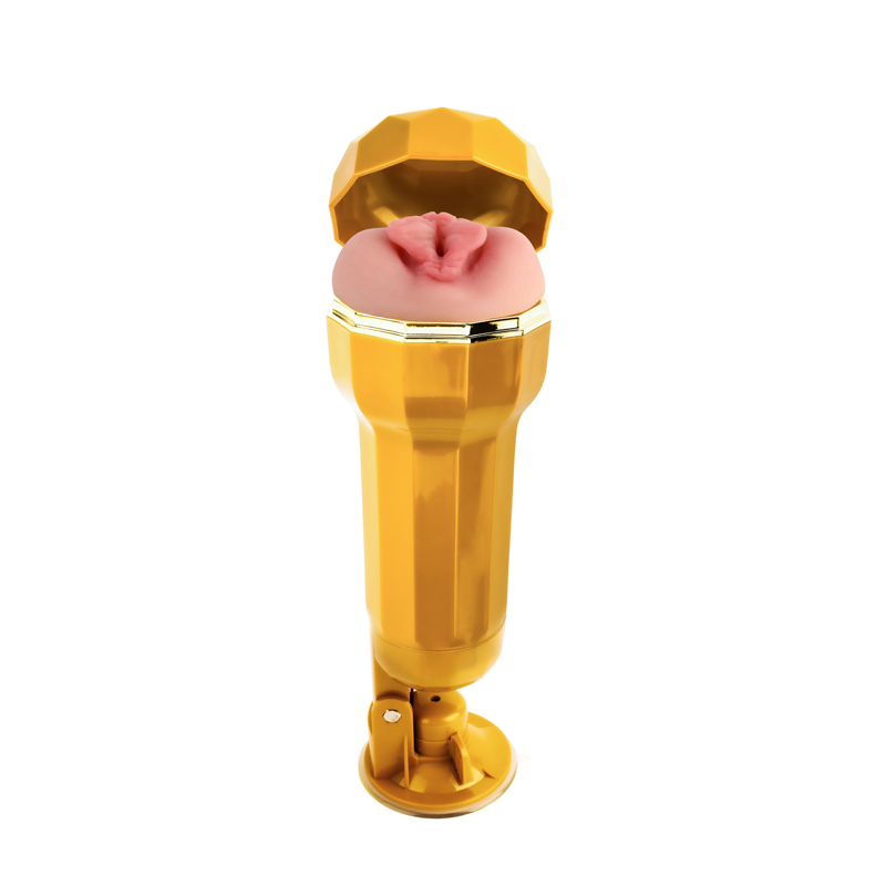 Gouden schaal darcey realistische vagina beker