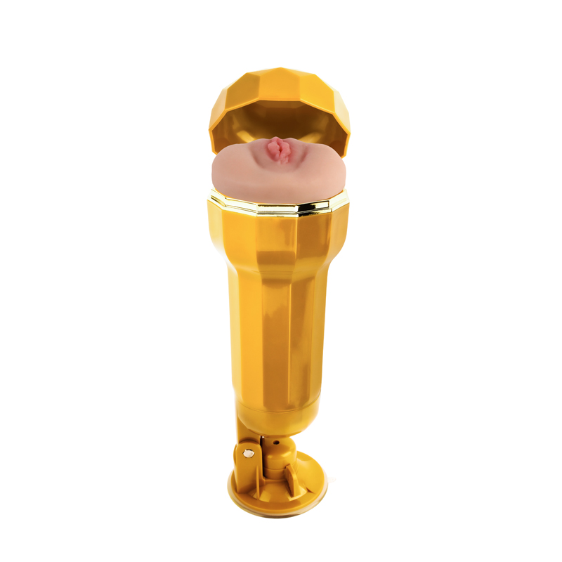 Gouden schaal lara realistische vagina beker